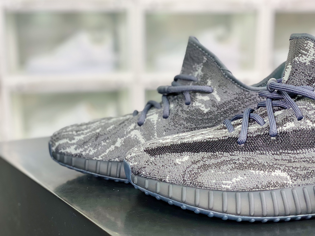 Kanye West x Yeezy Boost 350 V2 ”MX Gray” Versatile Lightweight Popcorn ”Black Gray Tyrannosaurus Marble Pattern” ID4811