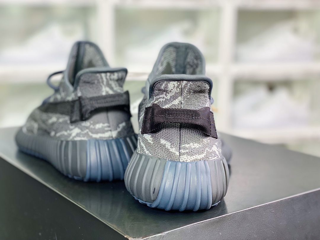 Kanye West x Yeezy Boost 350 V2 ”MX Gray” Versatile Lightweight Popcorn ”Black Gray Tyrannosaurus Marble Pattern” ID4811