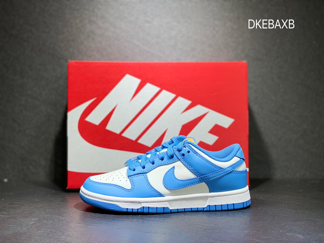 320 外贸版「升级版」 Nike SB dunk Low 休闲板鞋 北卡蓝DD1503-100