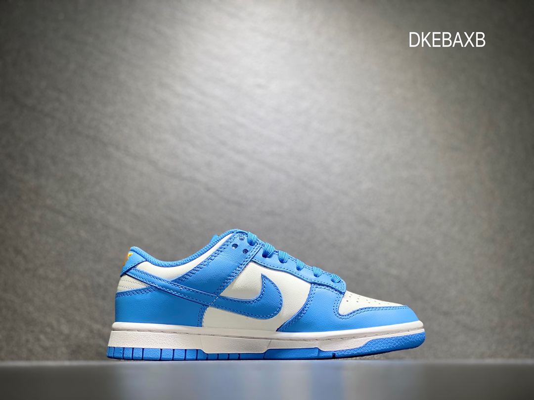 320 外贸版「升级版」 Nike SB dunk Low 休闲板鞋 北卡蓝DD1503-100