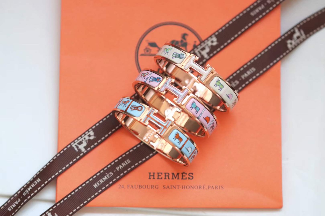 Hermes Replica
 Jewelry Bracelet Beige Blue Light Pink White All Copper