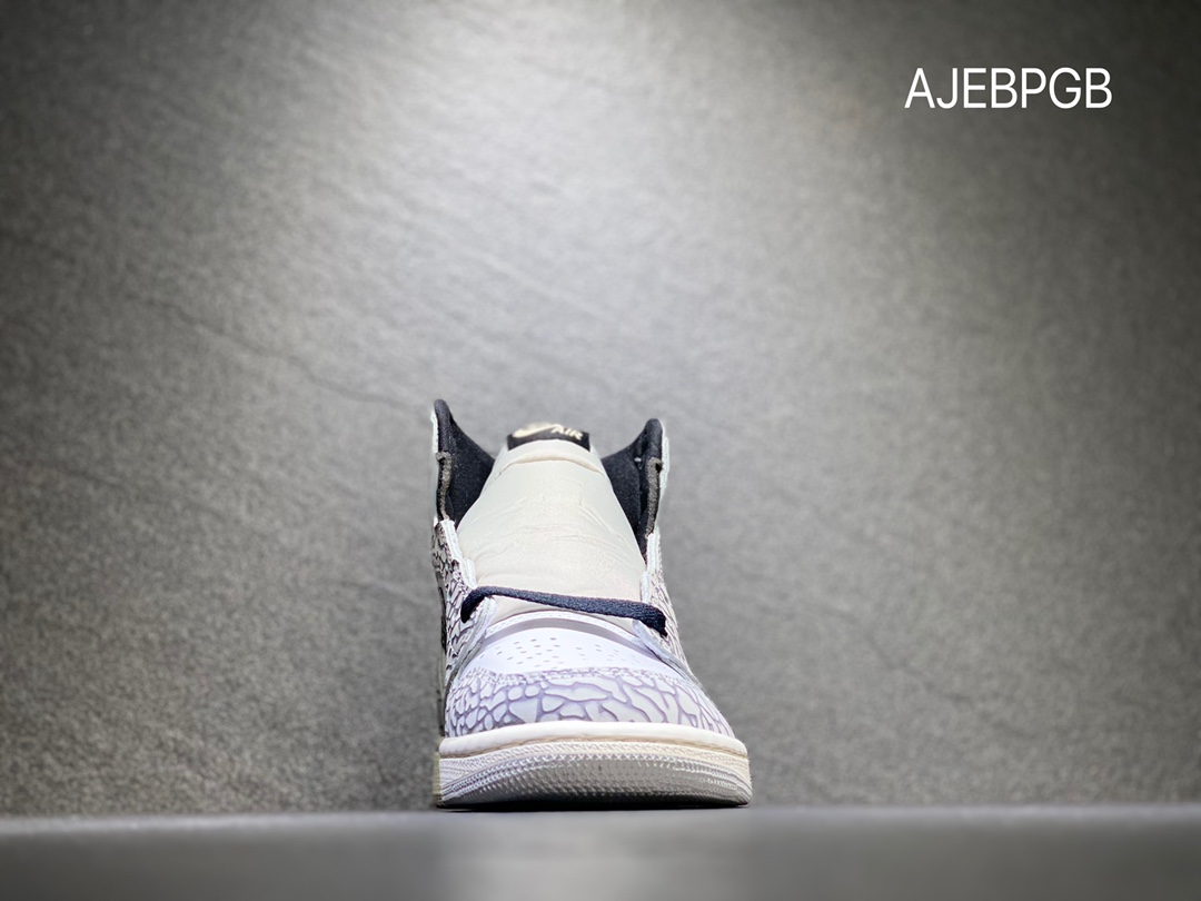 320 Air Jordan 1 乔丹1代 AJ1 灰白蛇纹 爆裂纹 篮球鞋 DZ5485-052