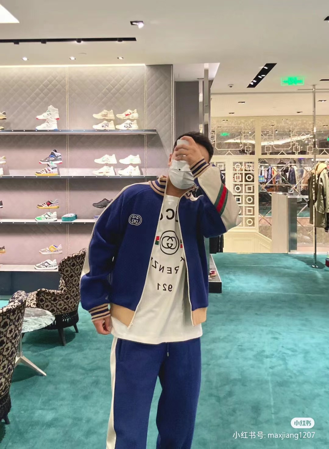 Gucci 2022ss系列刺绣运动套装