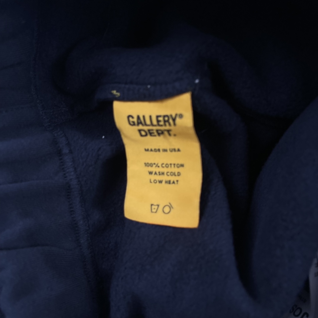 GALLERY DEPT 22FW 英文字母印花长裤 定织定染400G精梳拉绒布