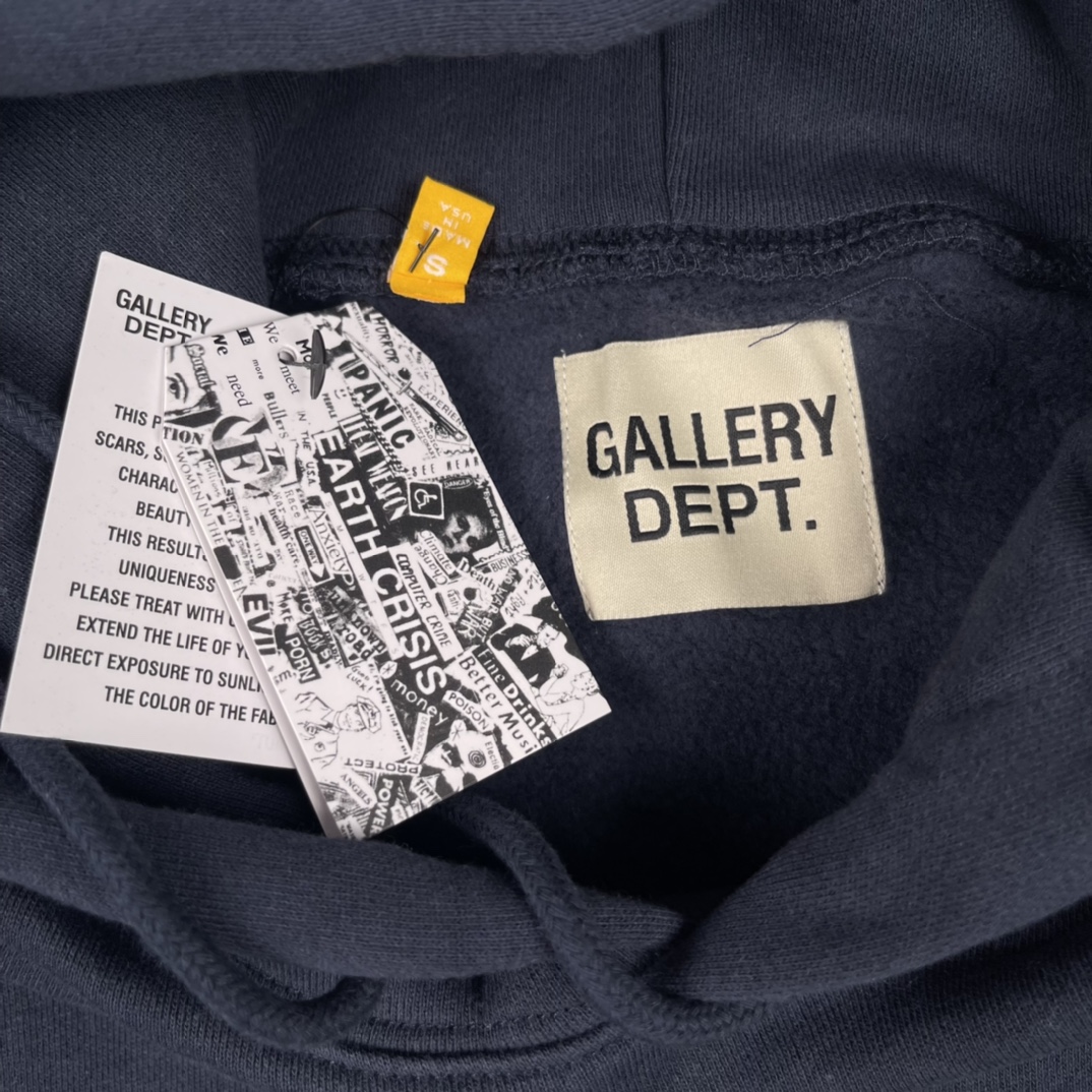 GALLERY DEPT 22FW 英文字母印花连帽卫衣