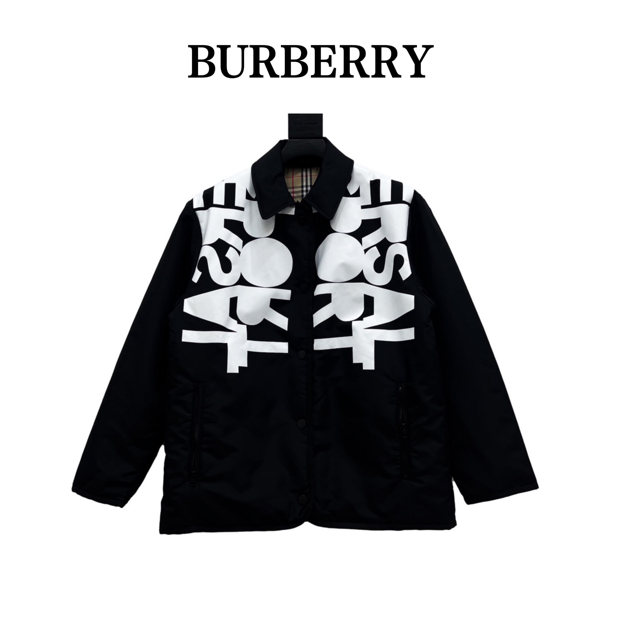 Burberry/巴宝莉 双面穿夹棉 夹克 特殊定制面料