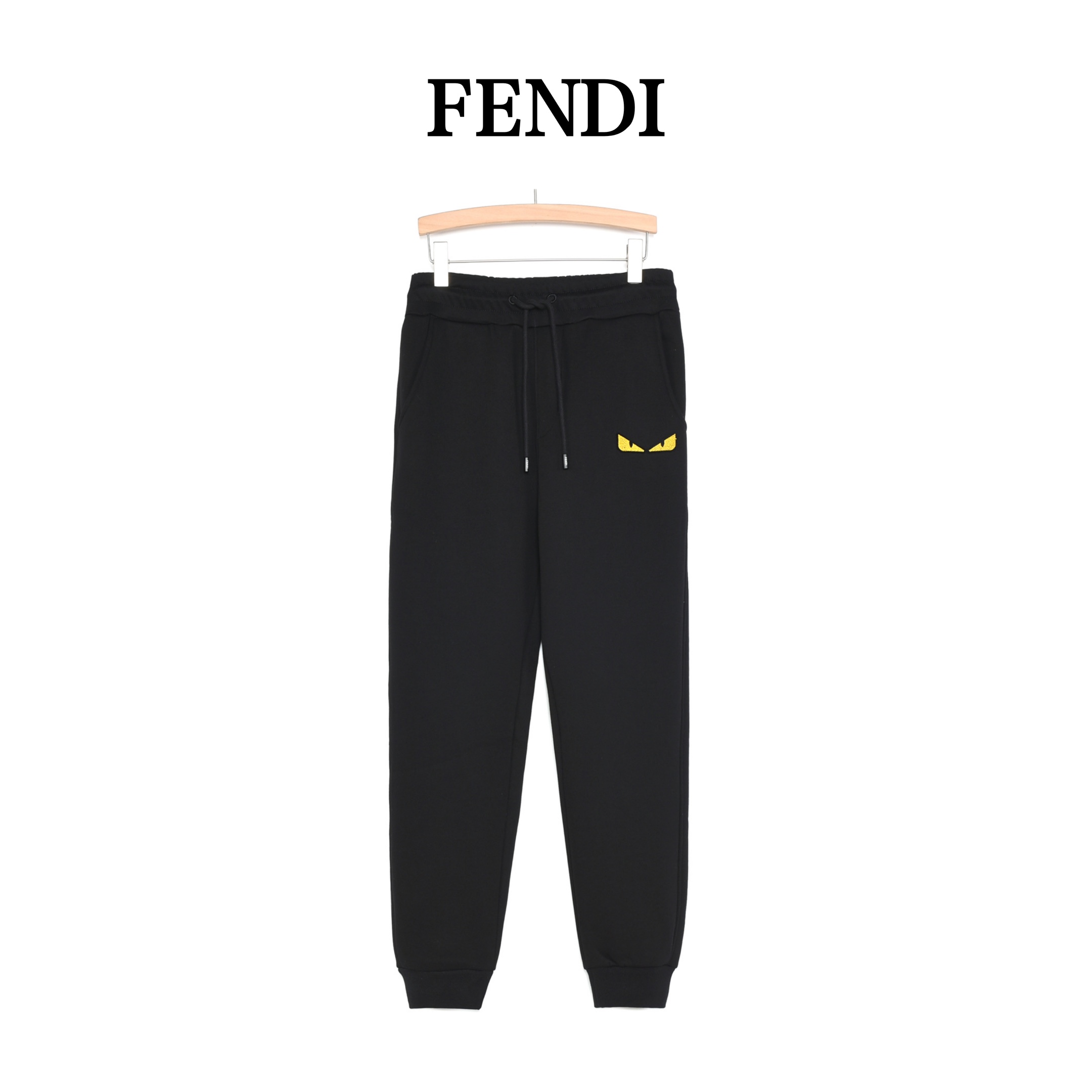 Fendi/芬迪 22Fw 牙刷绣小怪兽加绒长裤