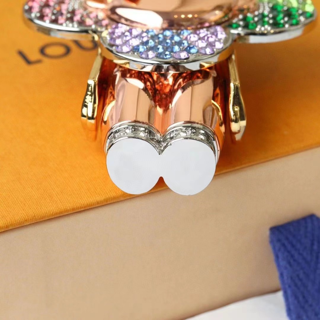 Side view of stylish sunflower keychain