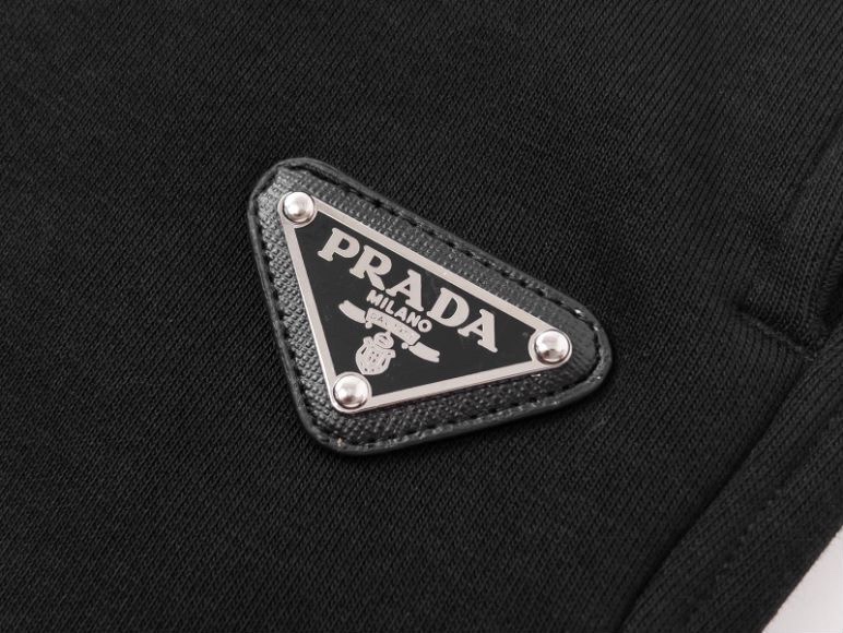 300 Prada/普拉达 22Fw 经典红色饰条加绒加厚长裤