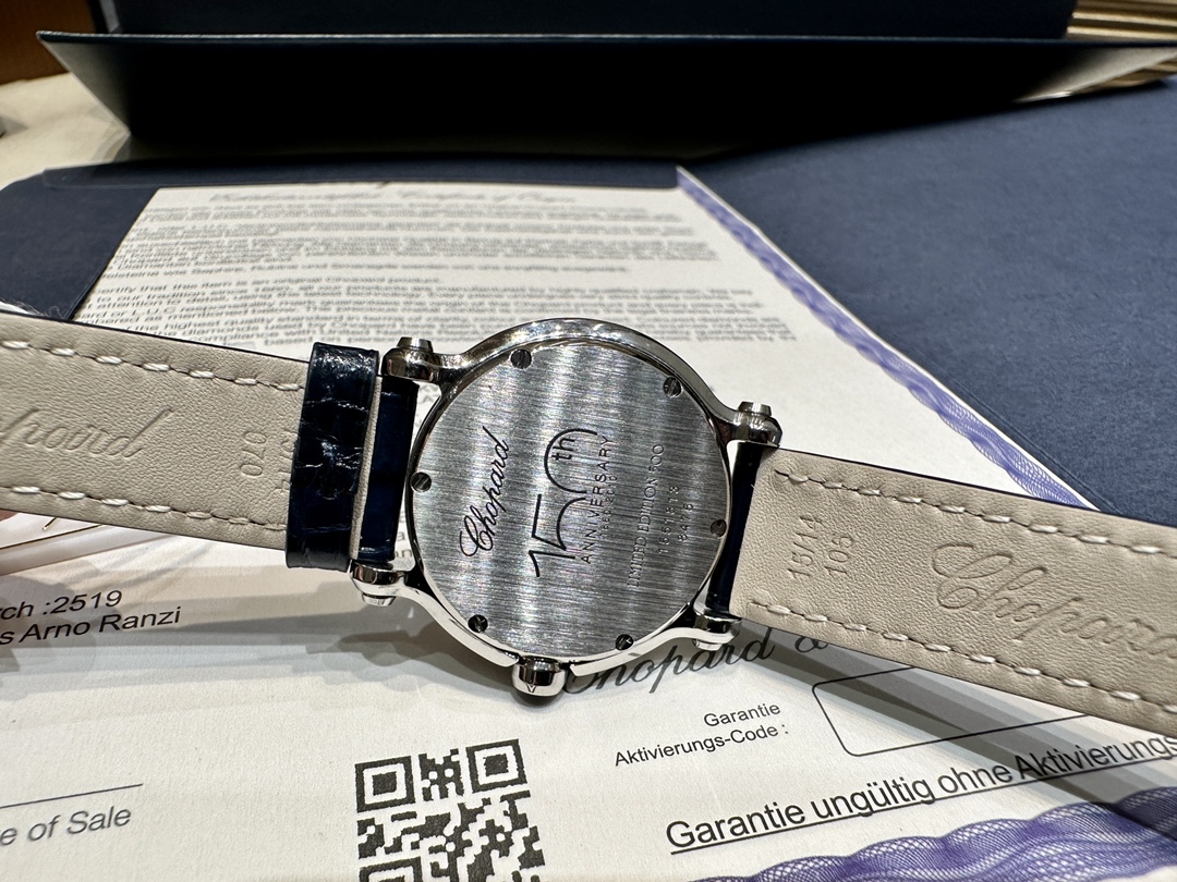 萧邦150周年限量款  HAPPYDIAMONDS快乐钻系列原装ETA955.112机芯腕表