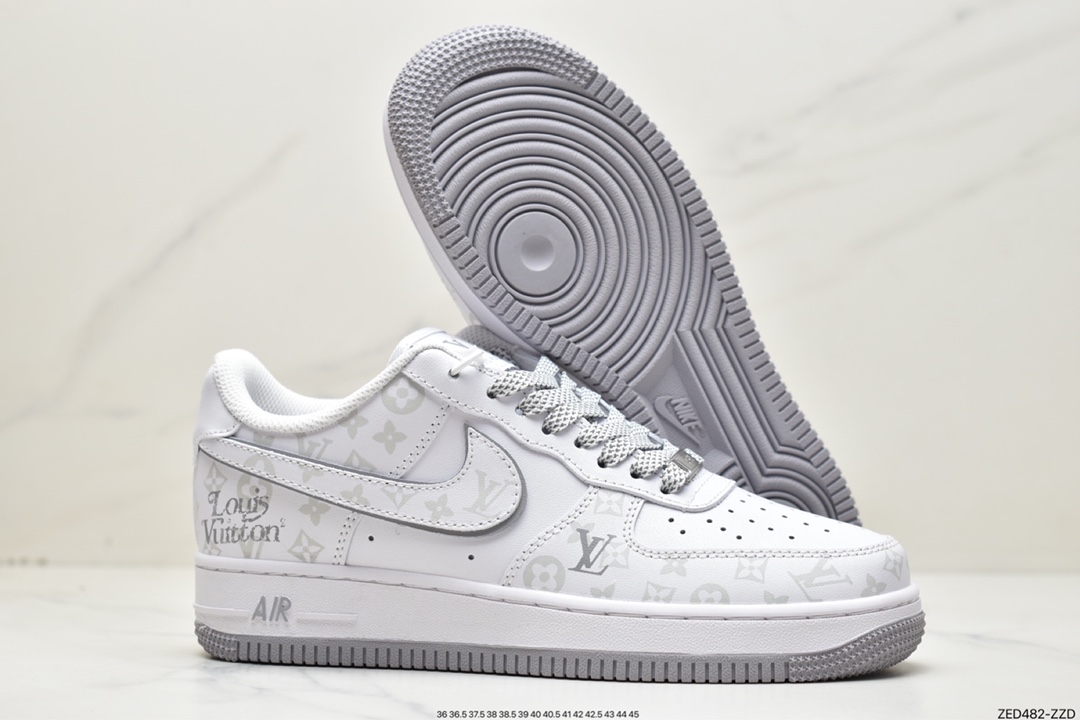 260 海外限量发售！NIke Air Force 1 '07 Low “LV联名卡其--暗夜精灵”空军一号 DR9868-200