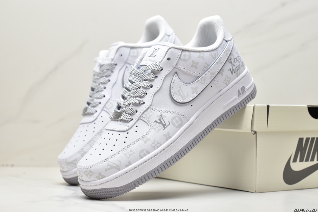 260 海外限量发售！NIke Air Force 1 '07 Low “LV联名卡其--暗夜精灵”空军一号 DR9868-200