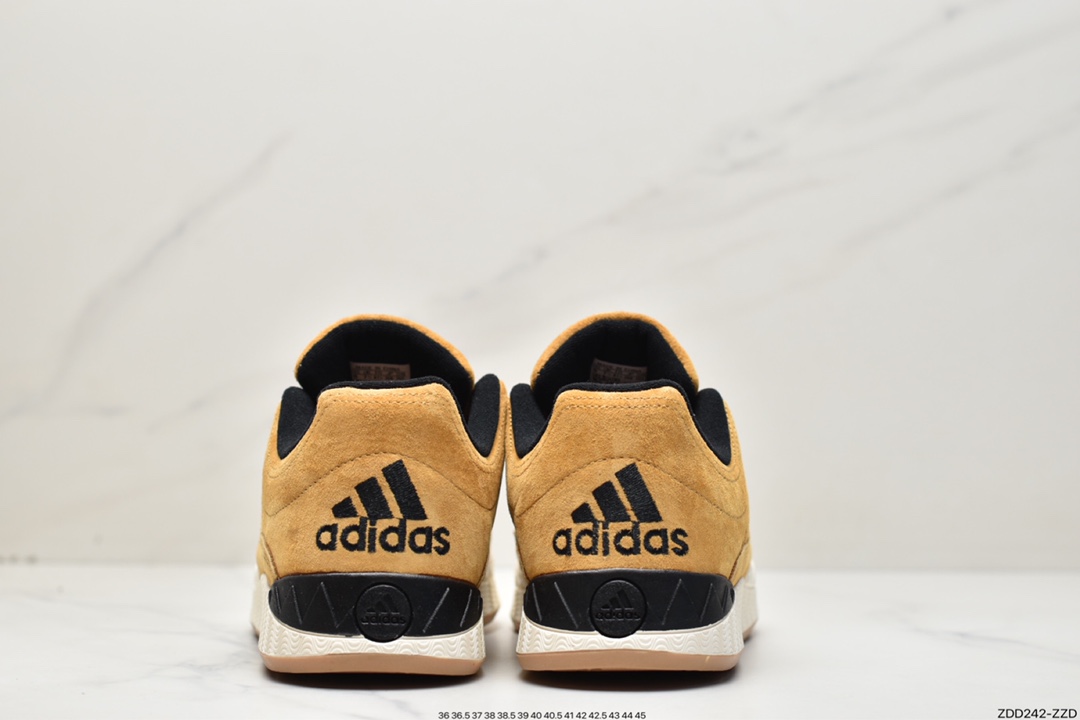 Atmos x Adidas Adimatic Low ”OG Shoebox” Matic series low-top retro sneakers ”co-branded wheat brown and black” HQ3935