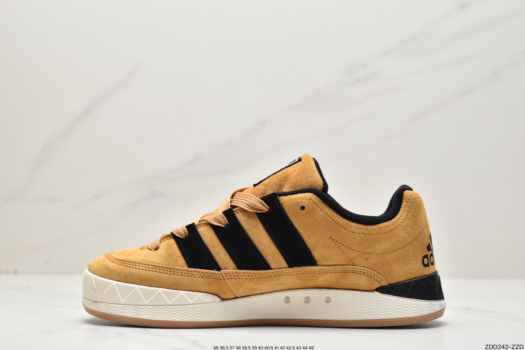 Atmos x Adidas Adimatic Low ”OG Shoebox” Matic series low-top retro sneakers ”co-branded wheat brown and black” HQ3935