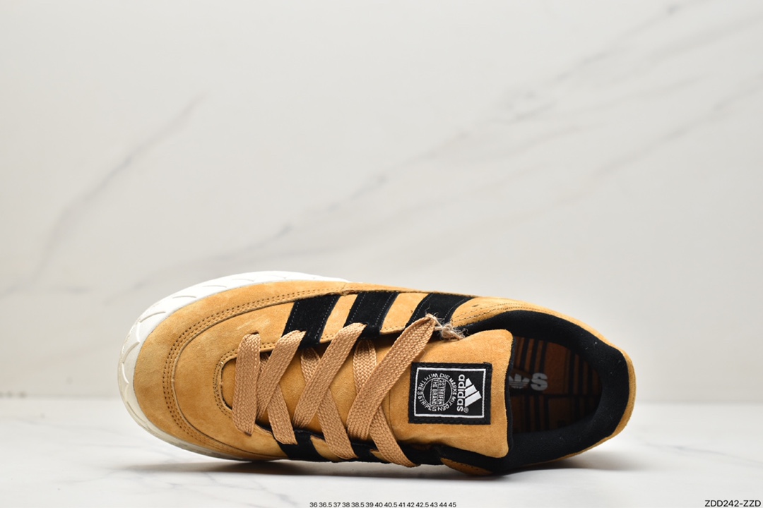 Atmos x Adidas Adimatic Low ”OG Shoebox” Matic series low-top retro sneakers ”co-branded wheat brown and black” HQ3935