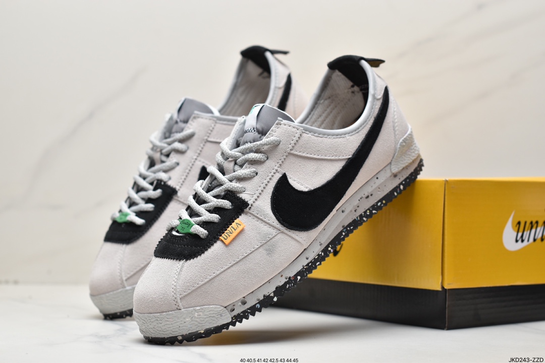 160 联乘洛杉矶知名店铺Union LA xNike Cortez Low"Black"阿甘改良初代低帮慢跑鞋 DR1413-015