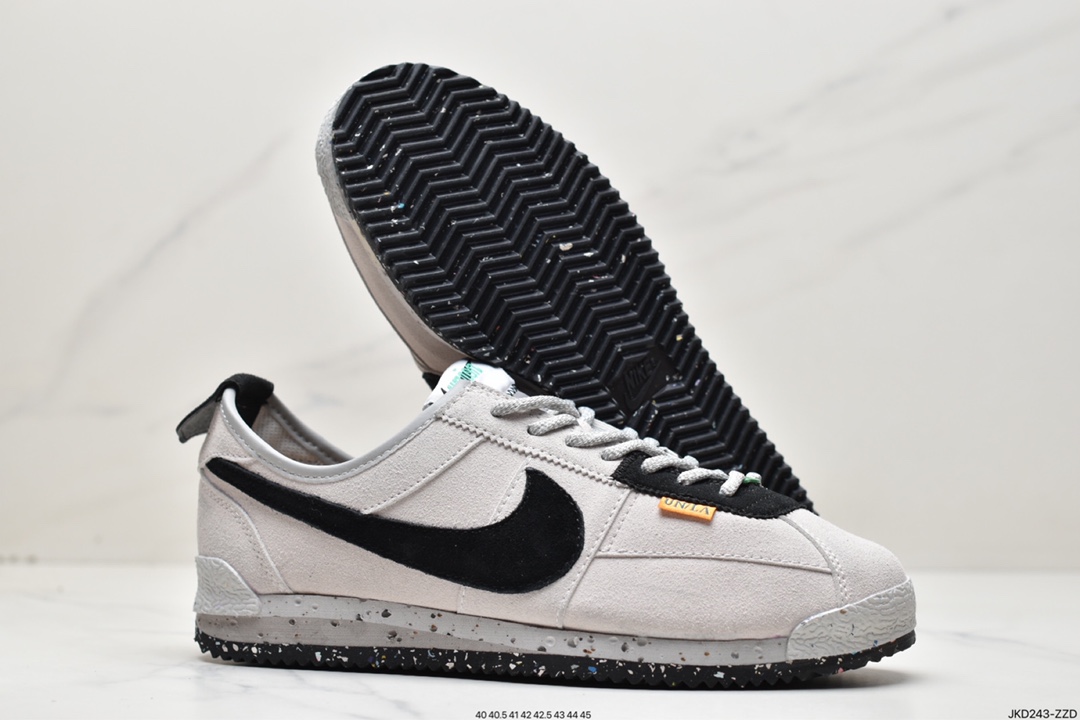 160 联乘洛杉矶知名店铺Union LA xNike Cortez Low"Black"阿甘改良初代低帮慢跑鞋 DR1413-015