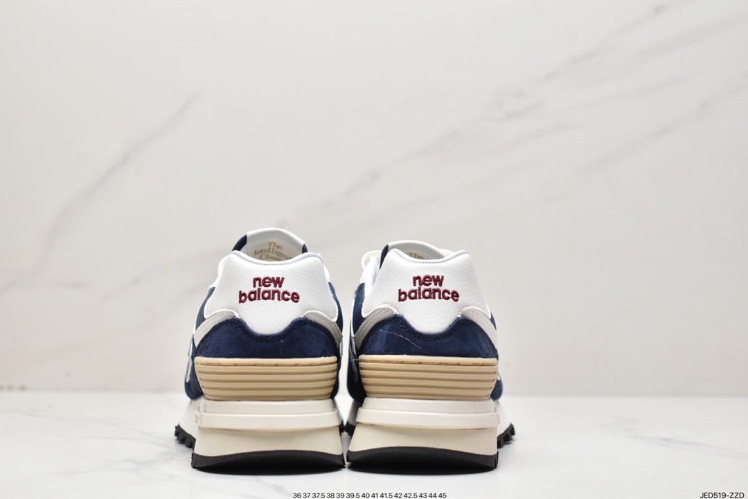 NB U574 Upgraded Series Low Top Retro Casual Sports Jogging Shoes ”Navy Blue and White” U574LGBB