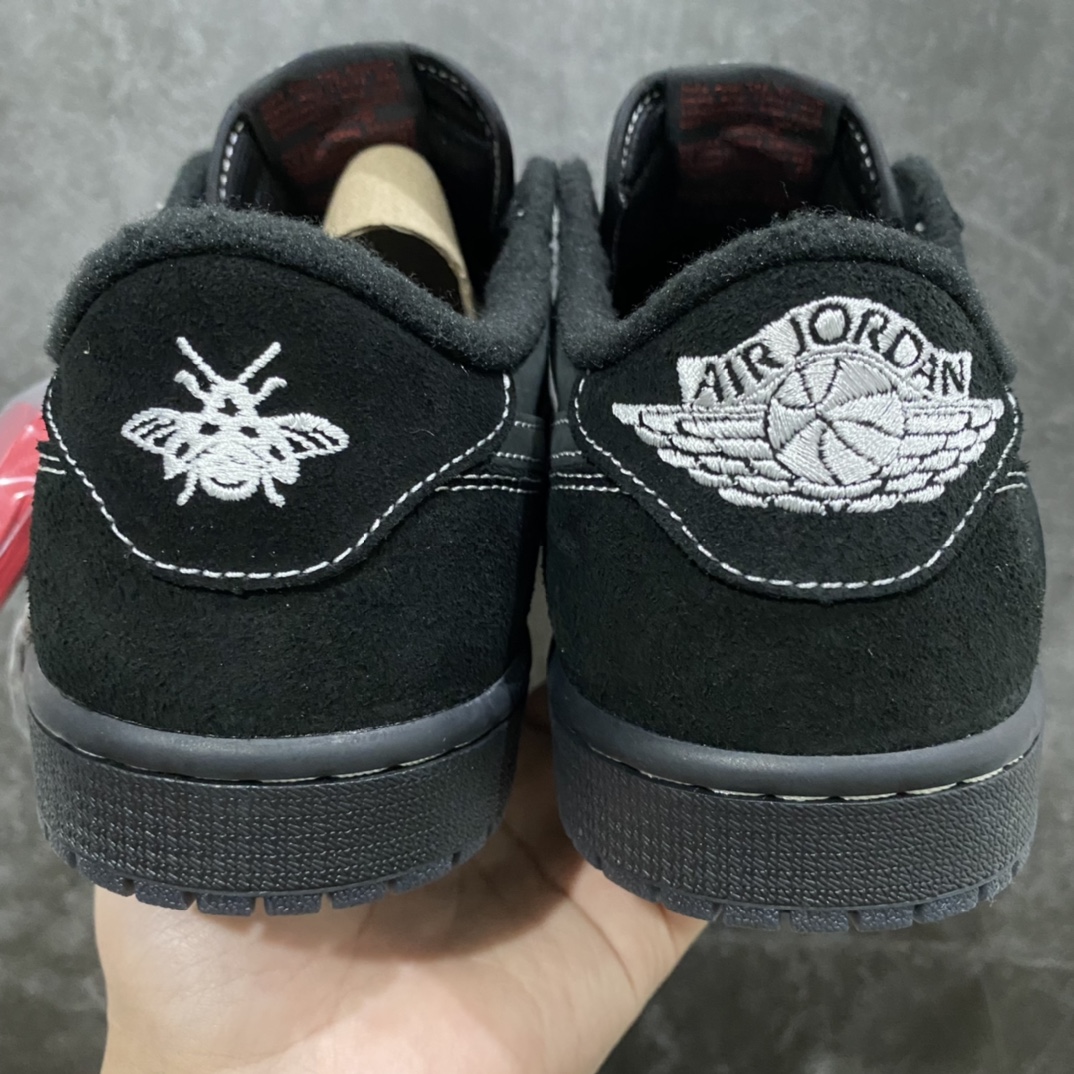 480 PK纯原Air Jordan 1 x Travis Scott 联名 AJ1 x TS 年底重磅鞋款 黑武士 黑倒钩低帮 DM7866-001