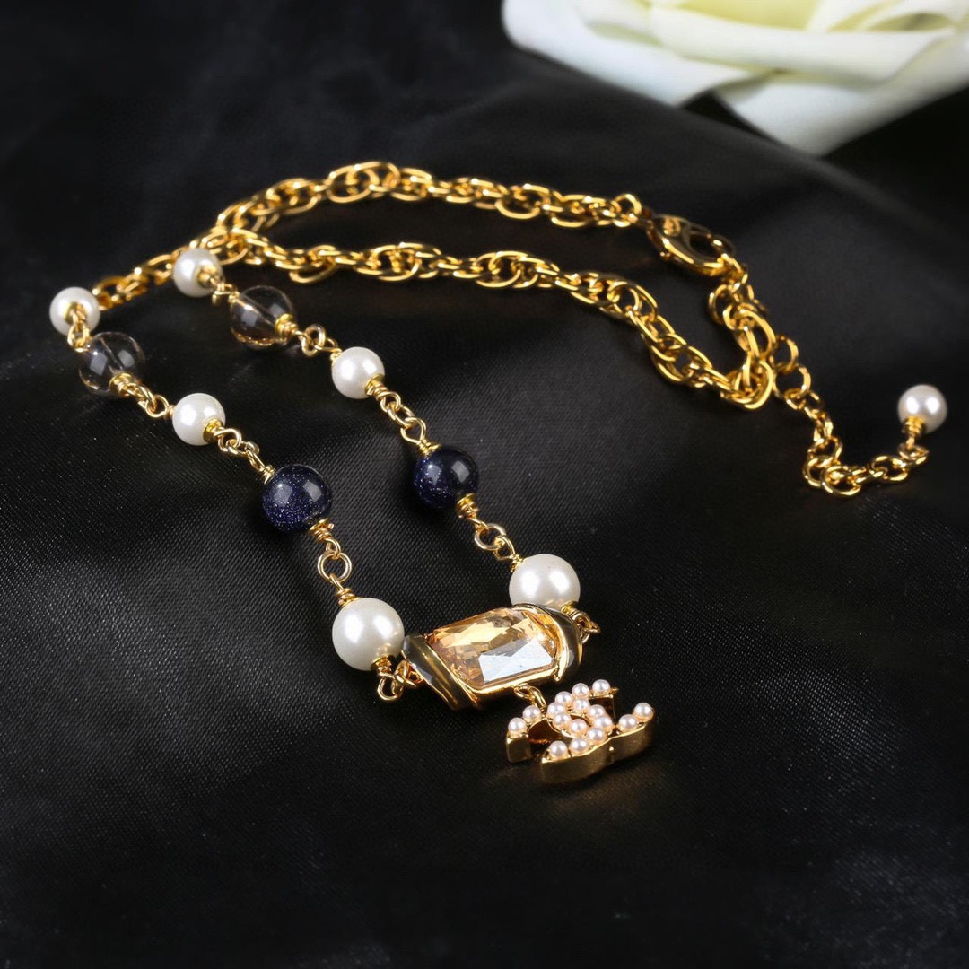 小香 Chanel 新款项链 颈链 专柜同步上新 双C精工打造原版一致黄铜材质