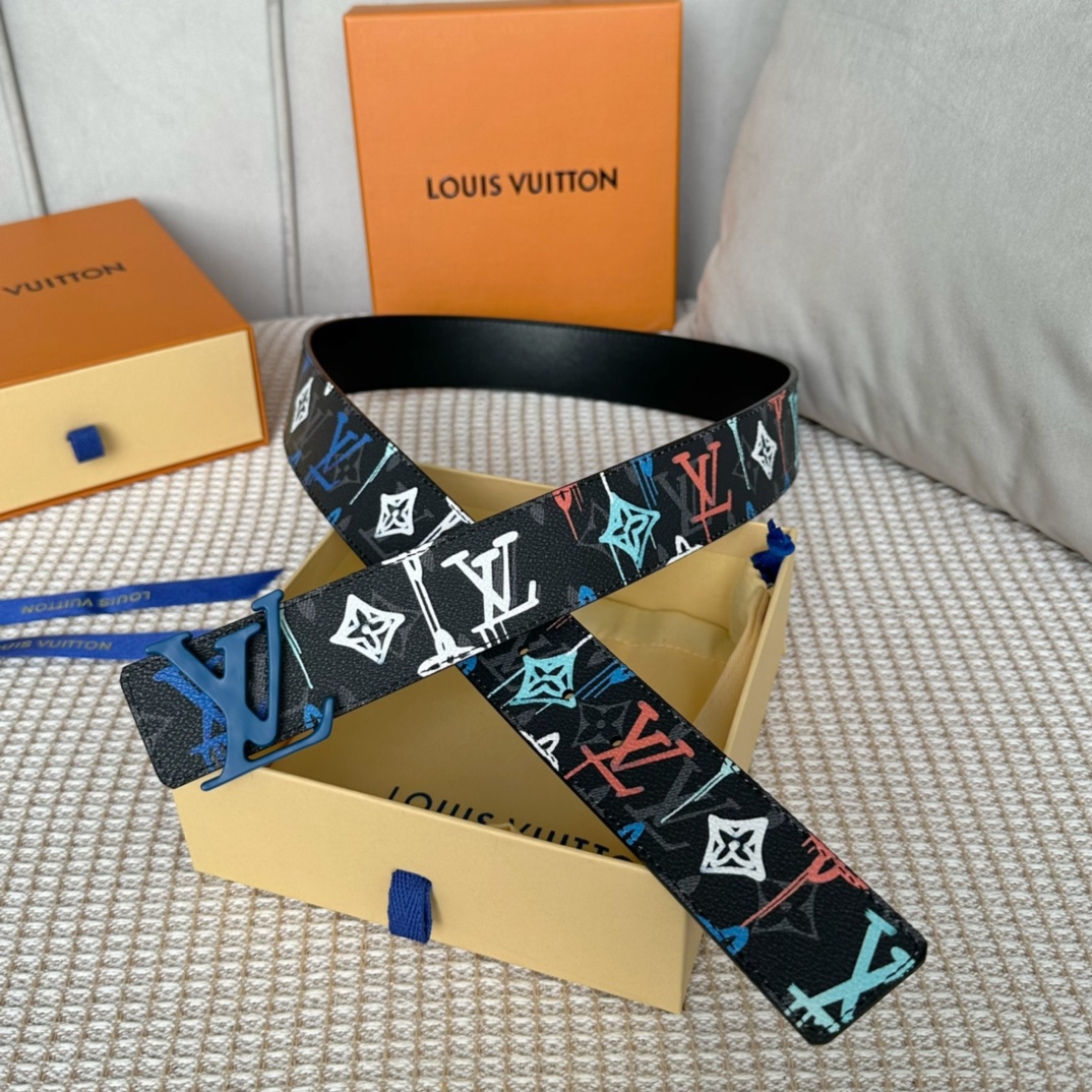 Louis Vuitton Belts Pink Canvas Winter Collection