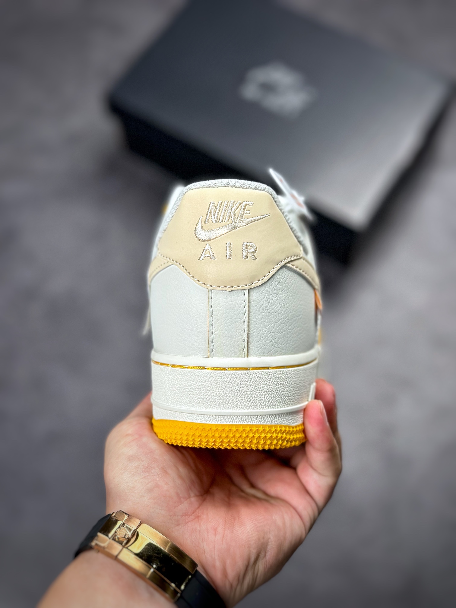 Nike Air Force 1 Low 07 Lemon Yellow Swoosh Sticker FB1839-222