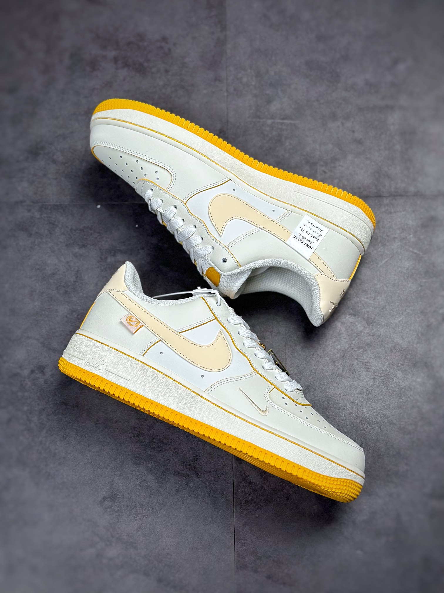 Nike Air Force 1 Low 07 Lemon Yellow Swoosh Sticker FB1839-222