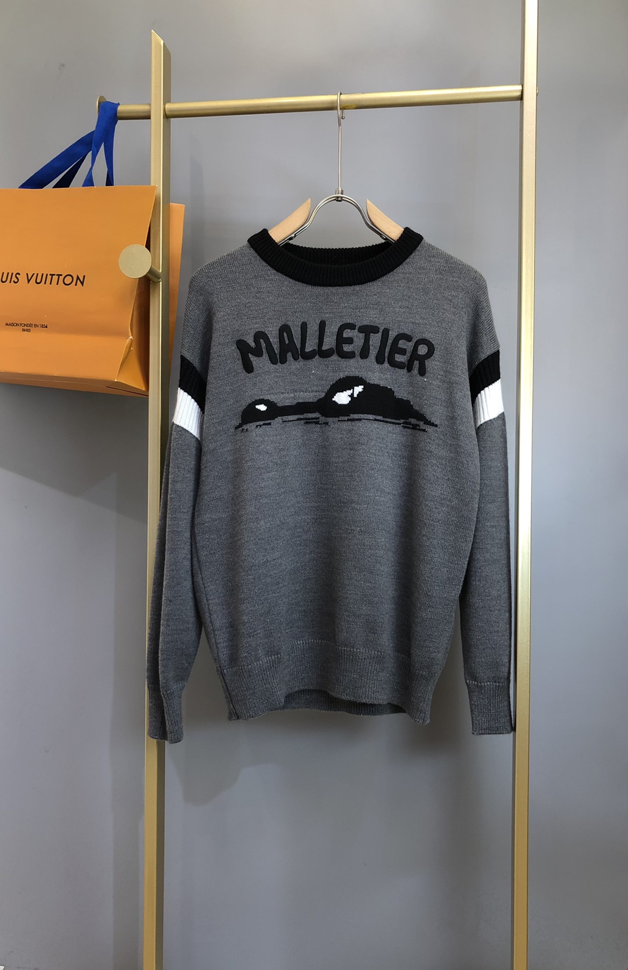 Louis Vuitton Clothing Sweatshirts Cotton Knitted Knitting Spring Collection