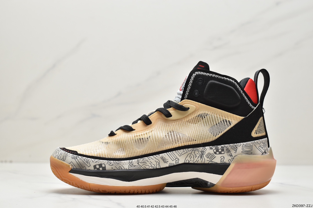270 Nike Air Jordan XXXVII Zion PF AJ37代中帮镂空缓震科技休闲运动篮球鞋 DZ0812-200