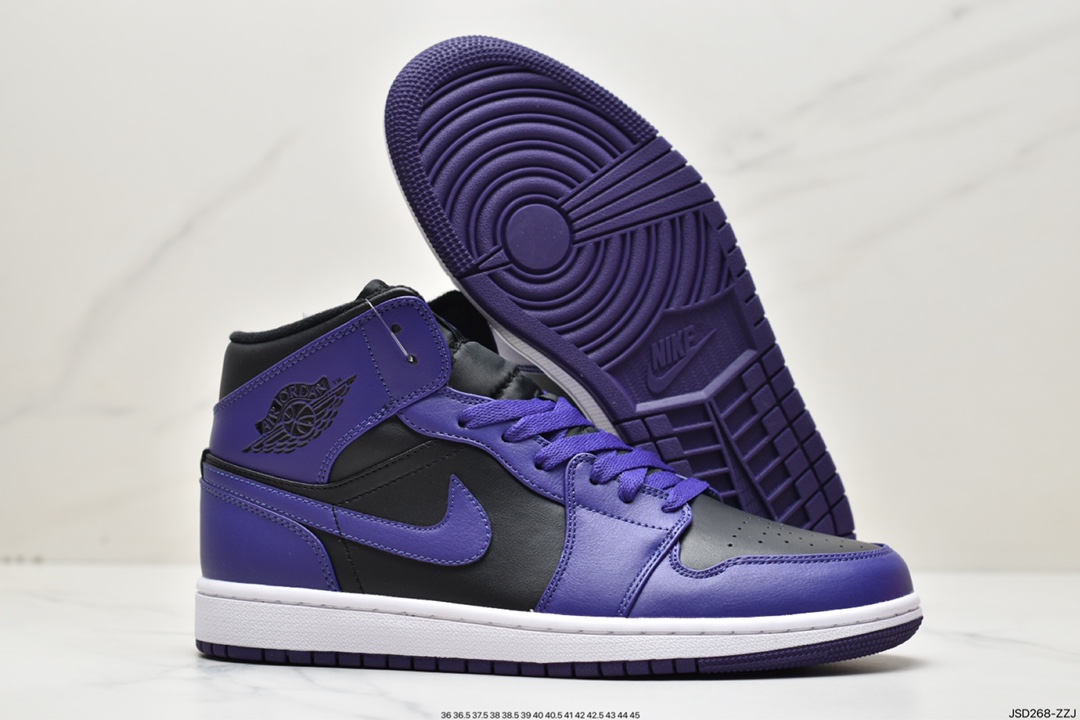 200 乔丹Air Jordan 1 Mid AJ1 乔1 中帮复古文化百搭BQ6472-051