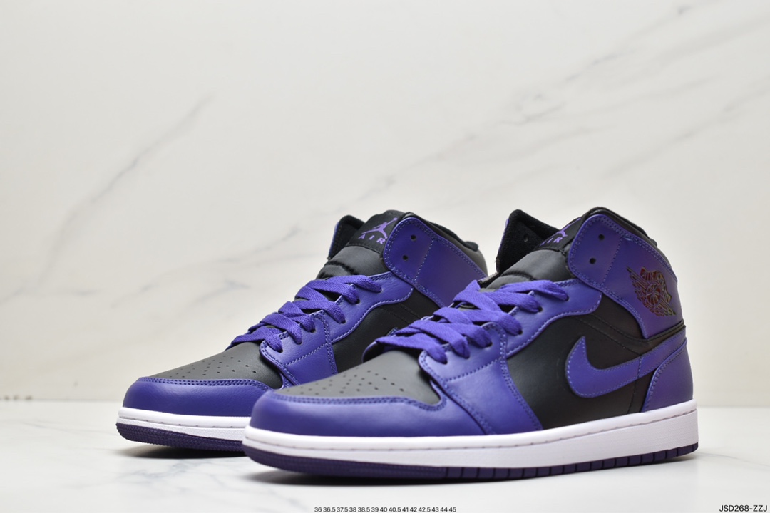 200 乔丹Air Jordan 1 Mid AJ1 乔1 中帮复古文化百搭BQ6472-051