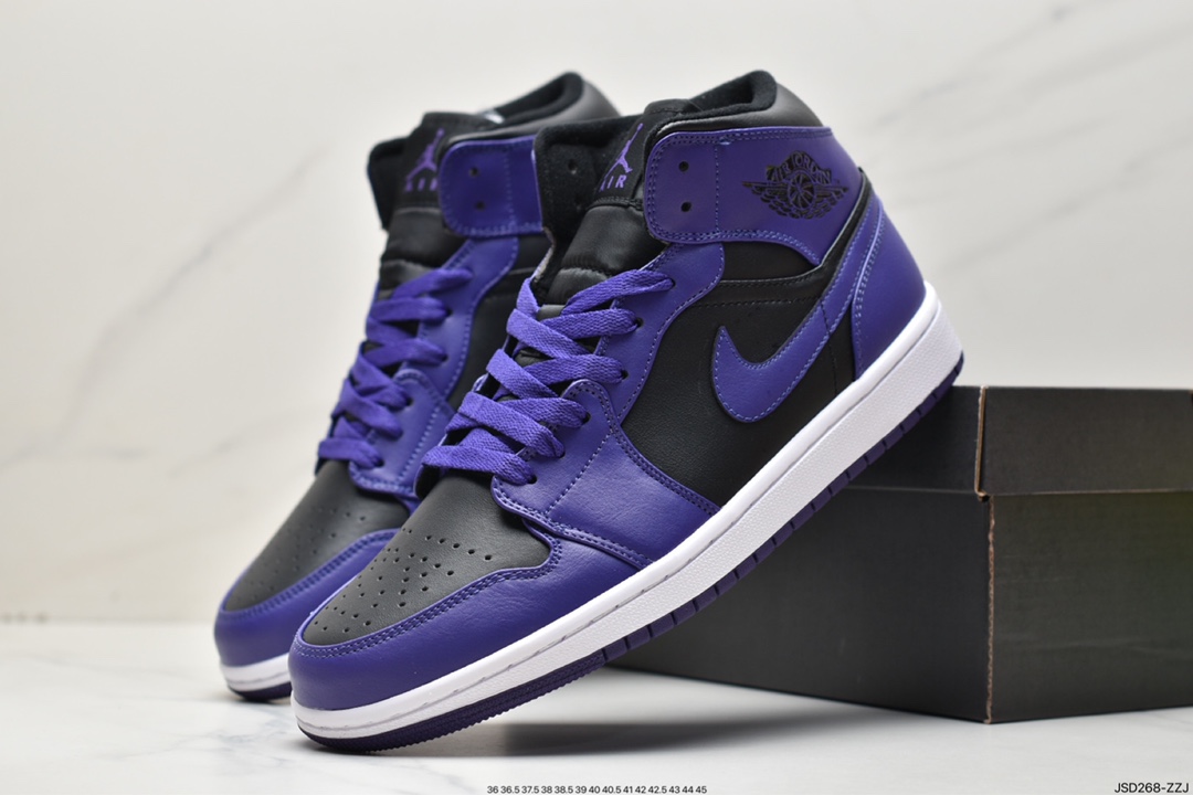 200 乔丹Air Jordan 1 Mid AJ1 乔1 中帮复古文化百搭BQ6472-051
