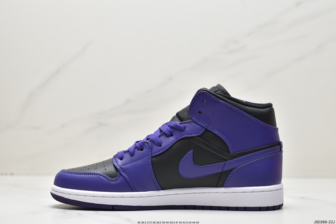 200 乔丹Air Jordan 1 Mid AJ1 乔1 中帮复古文化百搭BQ6472-051