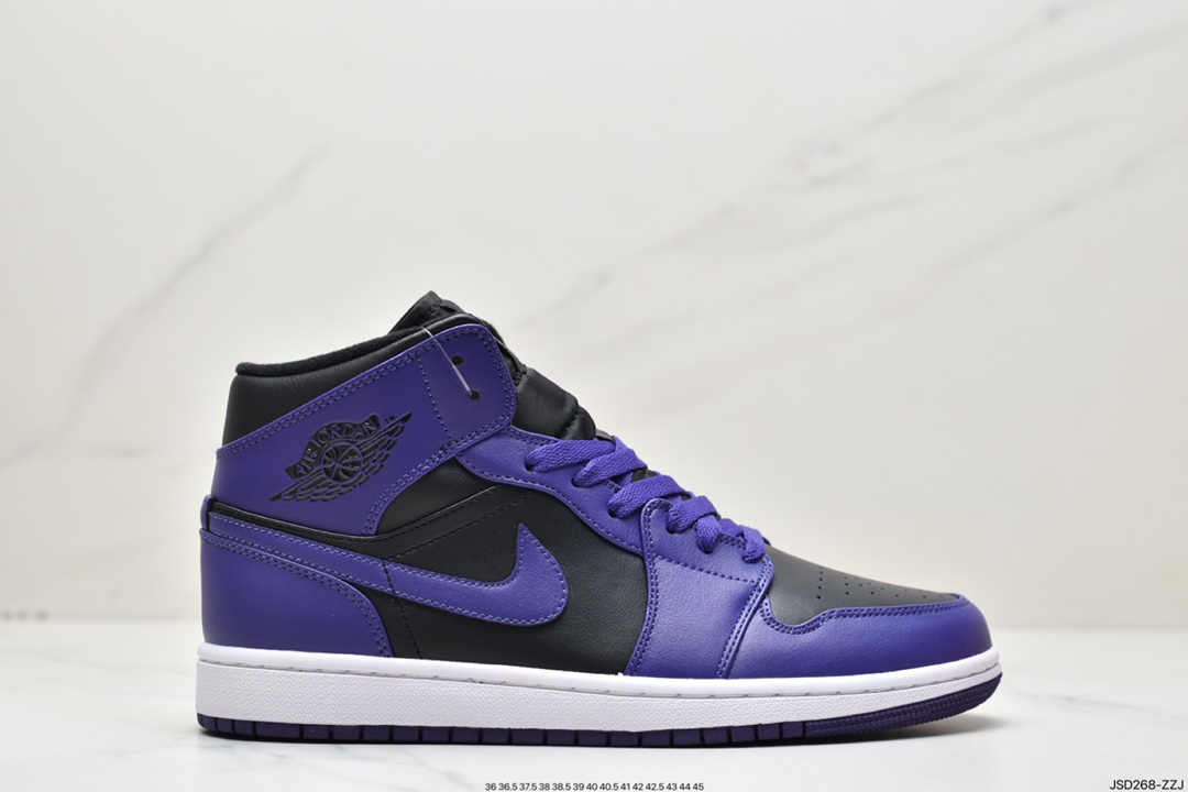 200 乔丹Air Jordan 1 Mid AJ1 乔1 中帮复古文化百搭BQ6472-051