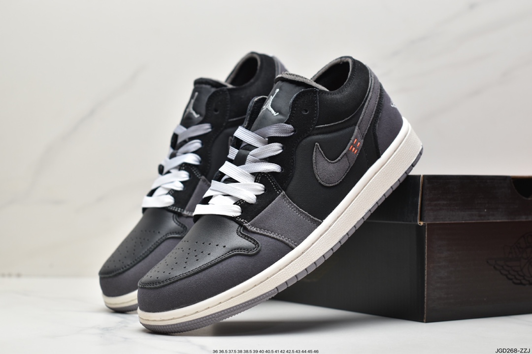 180 乔丹Air Jordan 1 Low Craft “Black Inside Out”灰黑DN1635-001