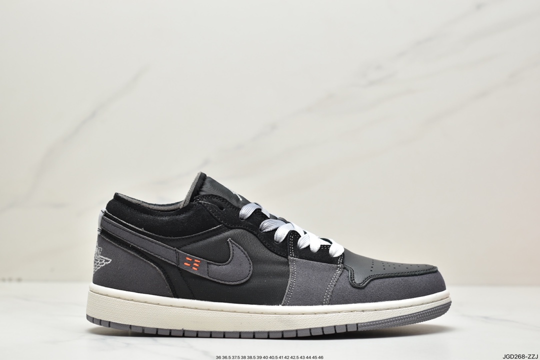 180 乔丹Air Jordan 1 Low Craft “Black Inside Out”灰黑DN1635-001