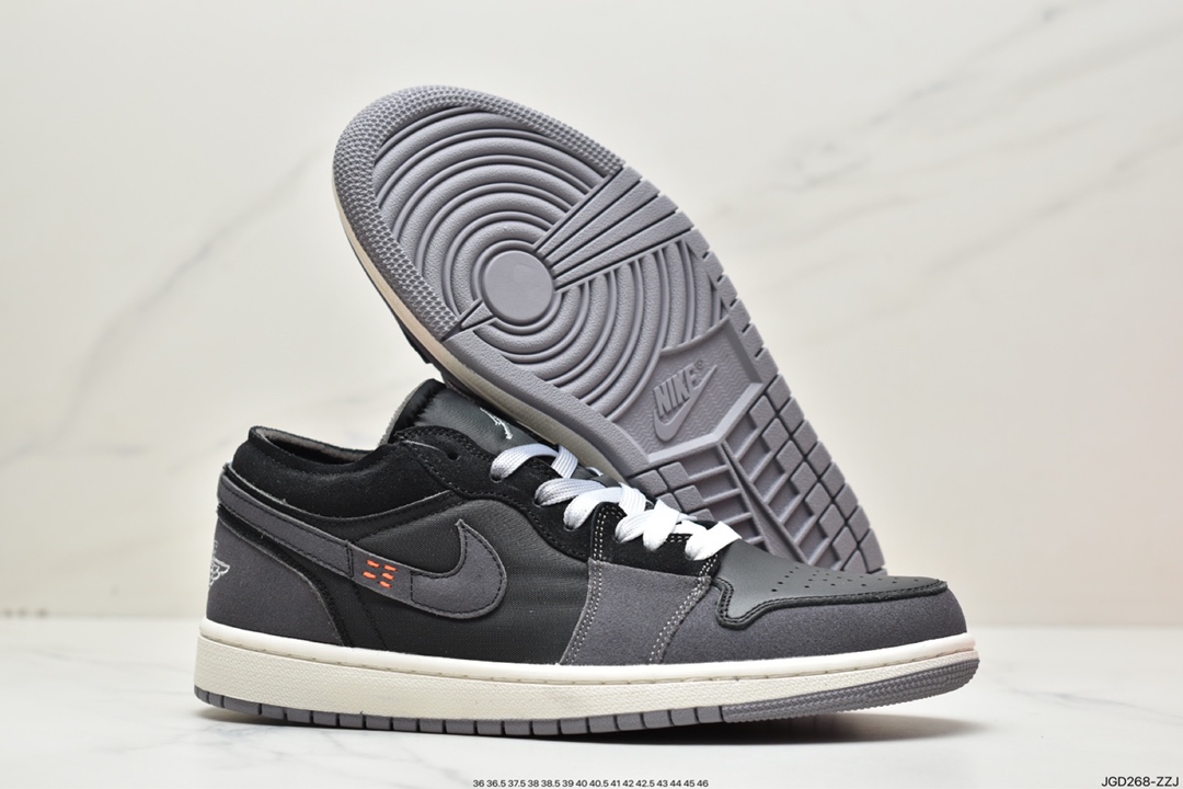 180 乔丹Air Jordan 1 Low Craft “Black Inside Out”灰黑DN1635-001