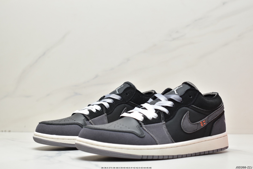 180 乔丹Air Jordan 1 Low Craft “Black Inside Out”灰黑DN1635-001