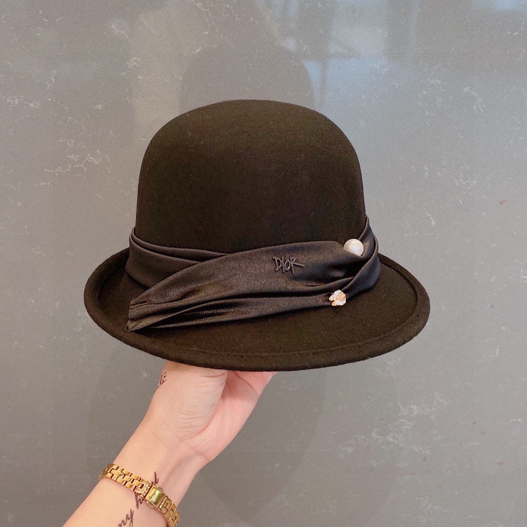 Dior Hats Bucket Hat Replica US
 Wool