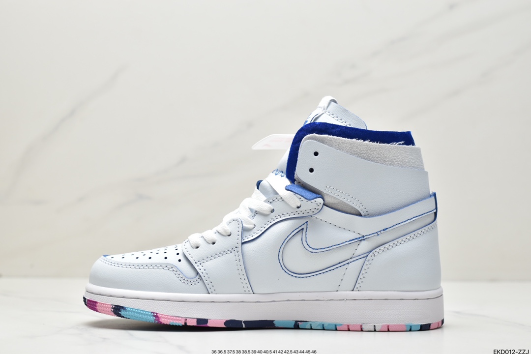 380 Nike Air Jordan 1 Zoom CMFT”Pink Glaze”AJ1乔丹一代中帮篮球鞋DX6036-111