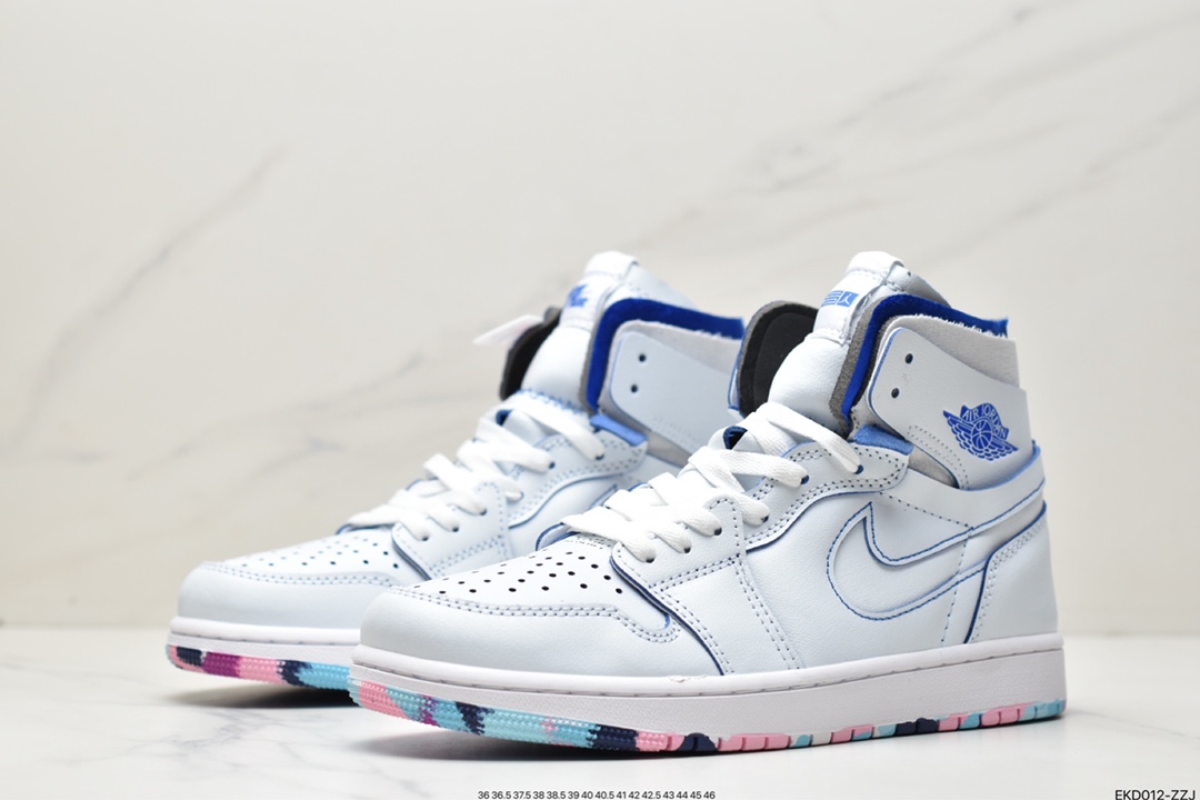 380 Nike Air Jordan 1 Zoom CMFT”Pink Glaze”AJ1乔丹一代中帮篮球鞋DX6036-111