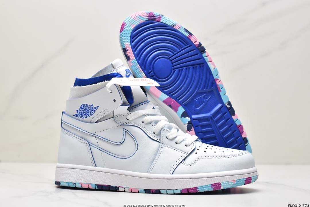 380 Nike Air Jordan 1 Zoom CMFT”Pink Glaze”AJ1乔丹一代中帮篮球鞋DX6036-111