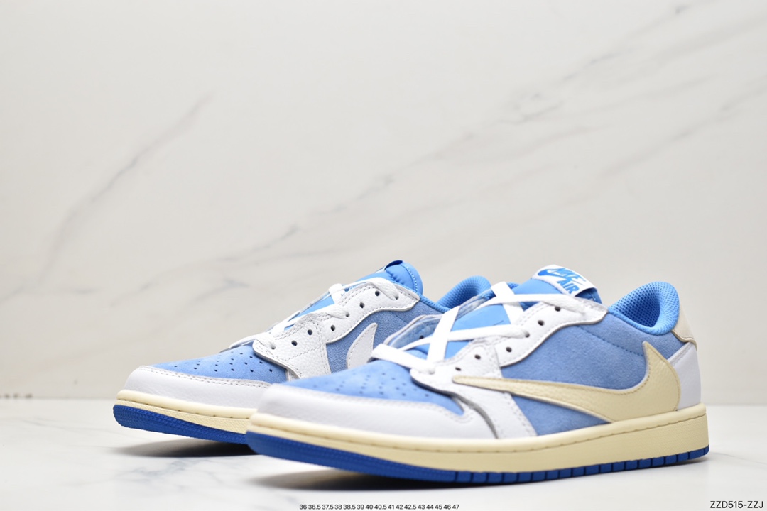 250 Travis Scott x Air Jordan 1 Low OG TS ” Black/Phantom ” 倒钩 AJ1乔1 低帮文化篮球鞋 DM7866-001