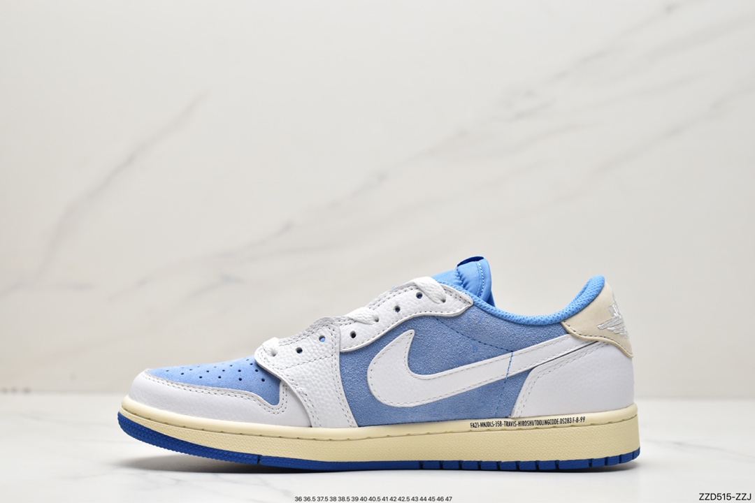250 Travis Scott x Air Jordan 1 Low OG TS ” Black/Phantom ” 倒钩 AJ1乔1 低帮文化篮球鞋 DM7866-001