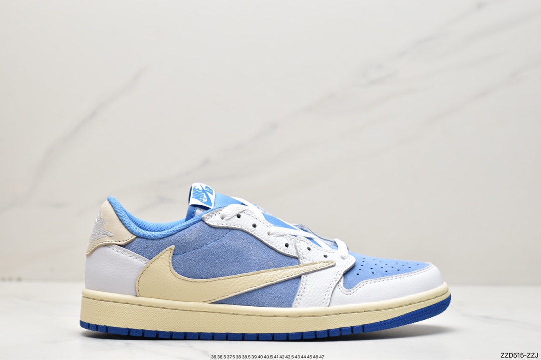 250 Travis Scott x Air Jordan 1 Low OG TS ” Black/Phantom ” 倒钩 AJ1乔1 低帮文化篮球鞋 DM7866-001