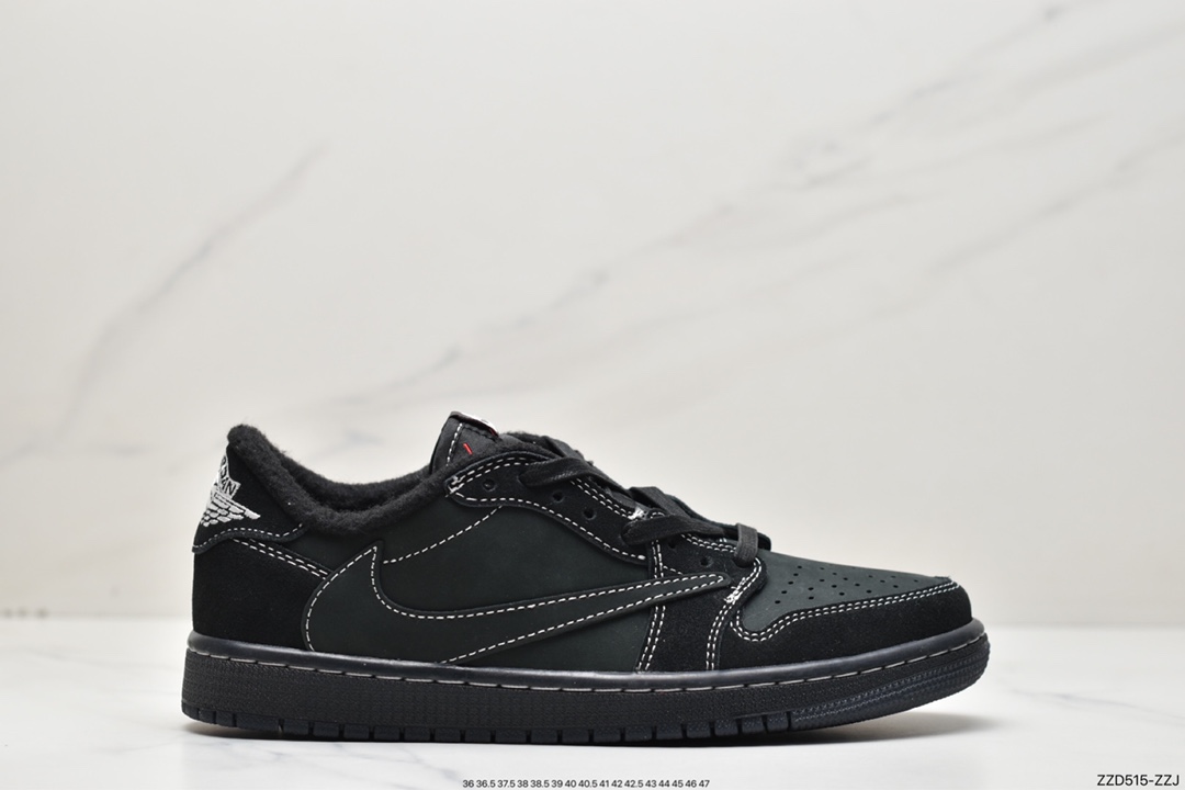 250 Travis Scott x Air Jordan 1 Low OG TS ” Black/Phantom ” 黑武士5.0倒钩篮球鞋 DM7866-001