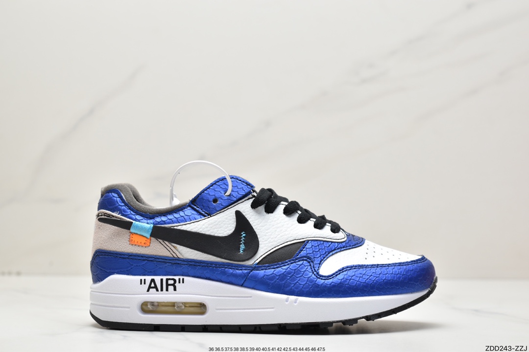 230 Nike Air Max 1 Premium”Military Blue”初代复古气垫百搭休闲运动慢跑鞋AA7293-001