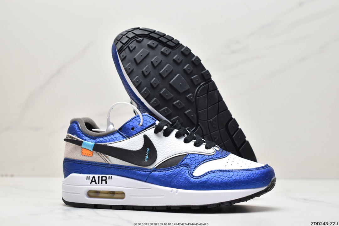 230 Nike Air Max 1 Premium”Military Blue”初代复古气垫百搭休闲运动慢跑鞋AA7293-001