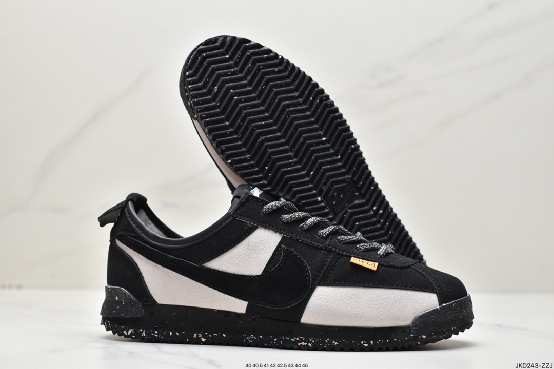 160 联乘洛杉矶知名店铺Union LA x Nike Cortez Low”Black”阿甘慢跑鞋 DR1413-017