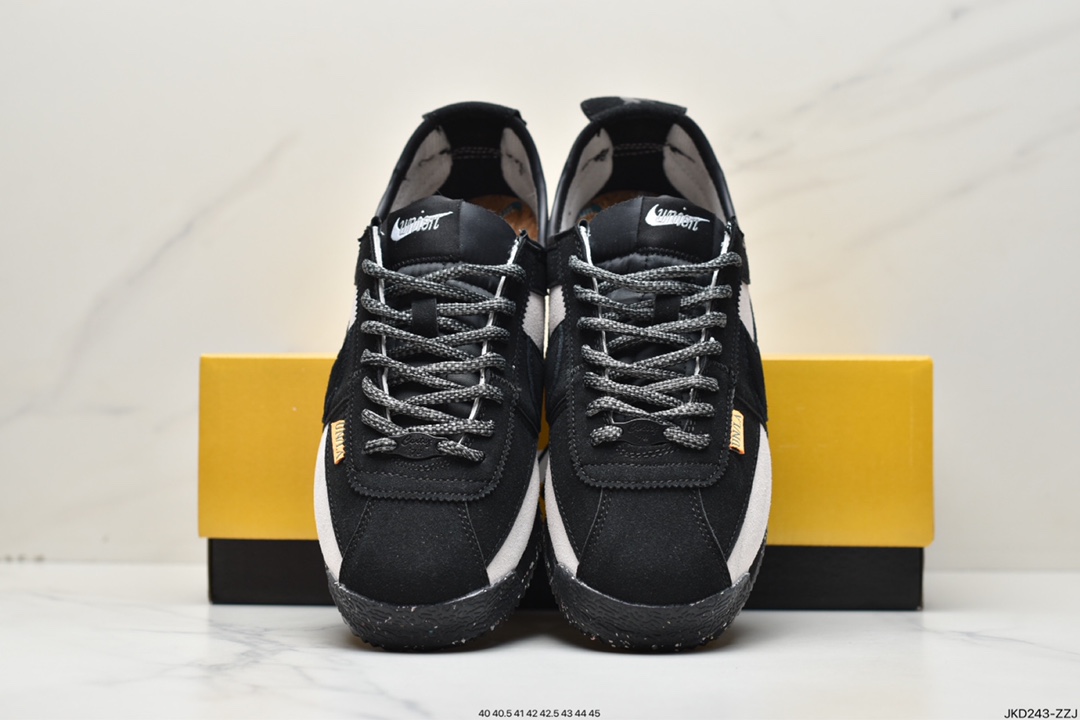 160 联乘洛杉矶知名店铺Union LA x Nike Cortez Low”Black”阿甘慢跑鞋 DR1413-017